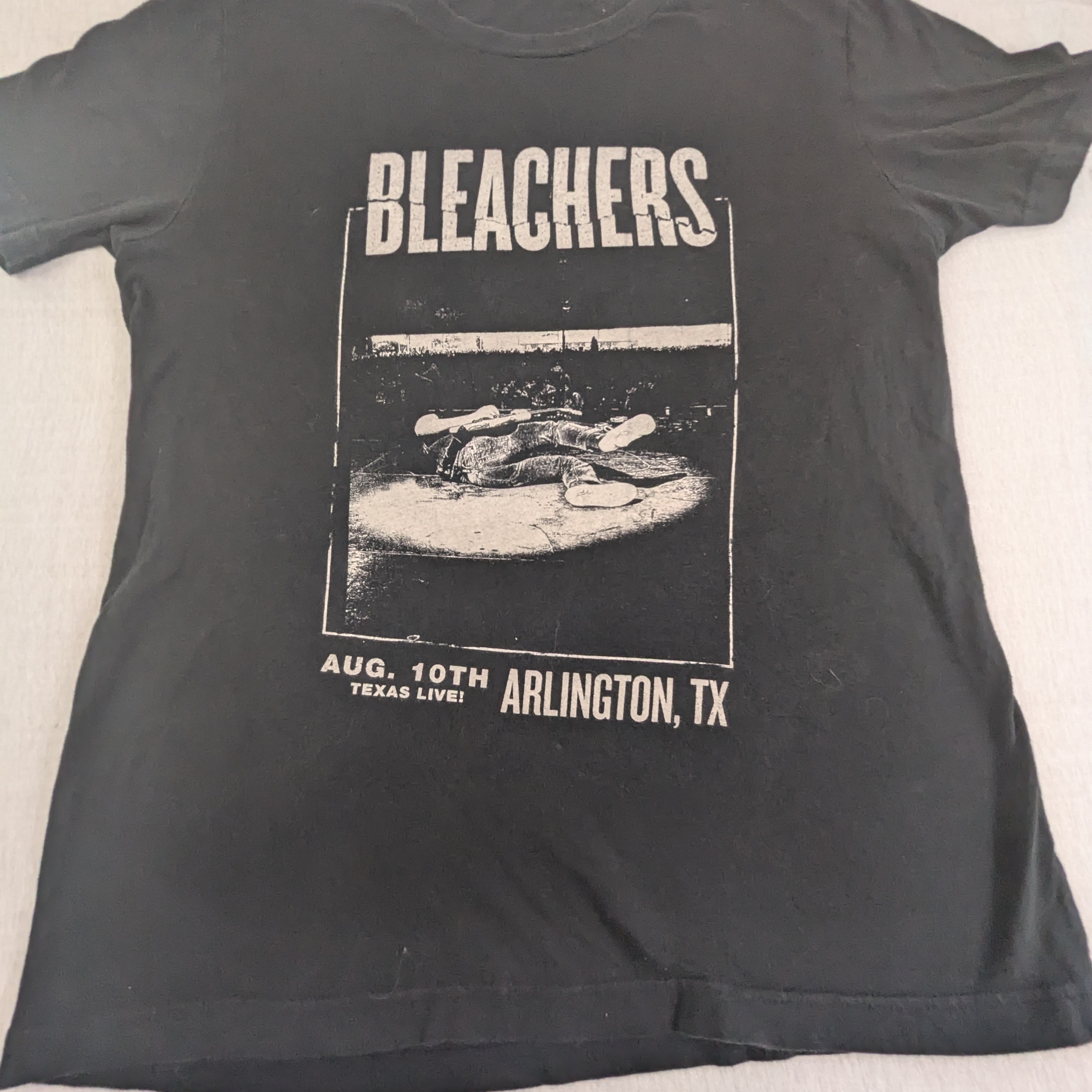 Bleachers Concert Tee One Night Only August 10th Black Graphic Tee Medium